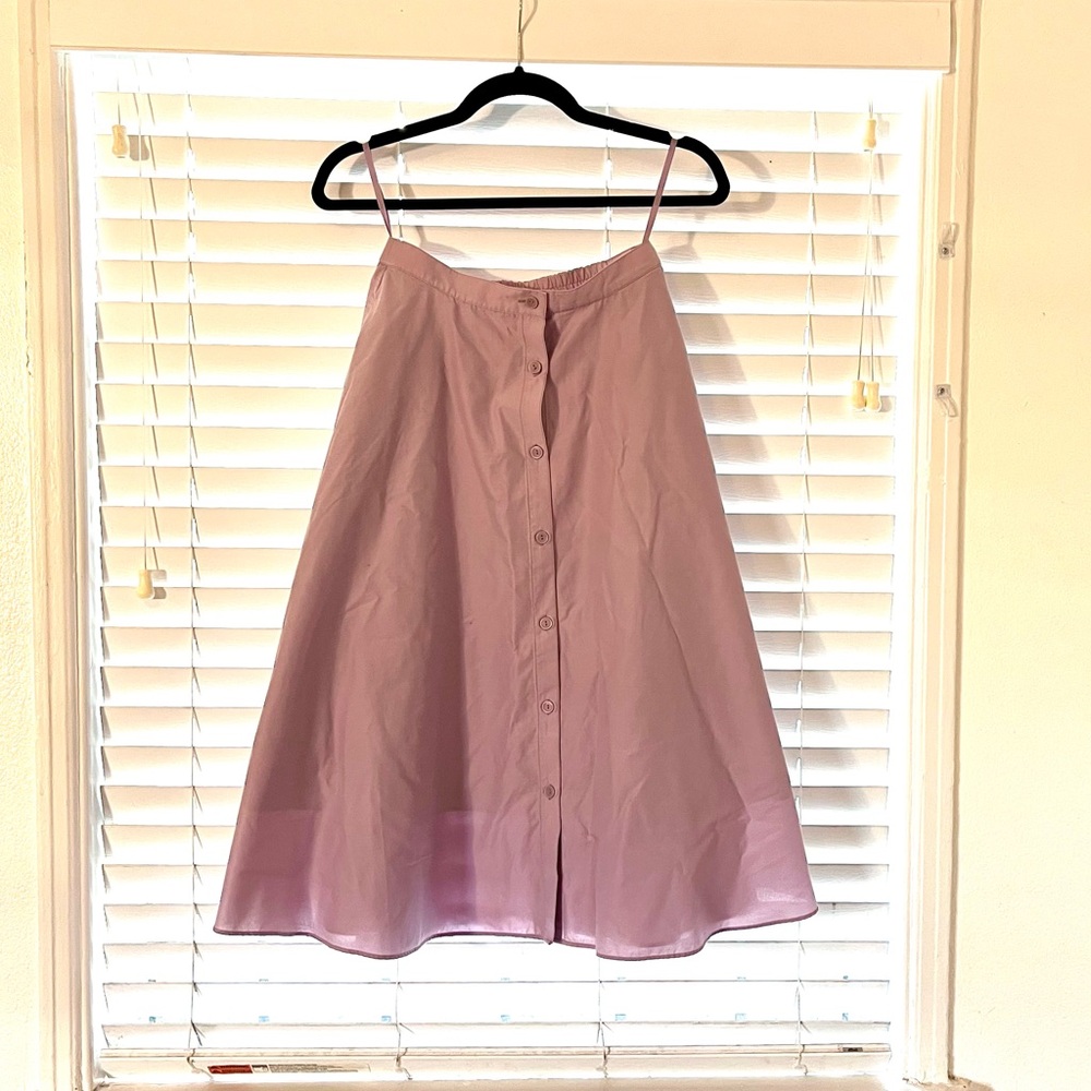 UNIQLO Women's Purple Skirt with Pockets